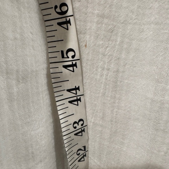 NWT Current/Elliott The Picnic Shirt Sugar Crochet White Boho Gauzy Blouse 2 - Picture 12 of 16